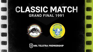 Panthers and Raiders play out all-time decider | Grand Final, 1991 Match Replay | NRL