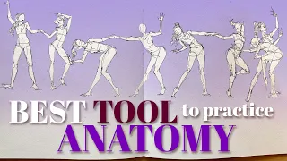 ✦ How I practice drawing ANATOMY using ONE simple tool // real-time gesture figure sketch demo