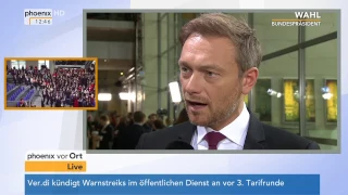 Wahl des 12. Bundespräsidenten: Christian Lindner im Interview am 12.02.2017