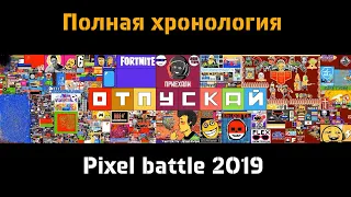 Полная хронология Pixel battle 2019 | Pixel battle 2019 timelapse