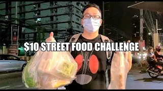 $10 Street Food Challenge in Bangkok (CHEAP Local Night Market)