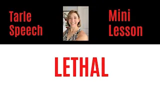 How to Pronounce LETHAL - #SHORTS Quick English Pronunciation Mini Lesson