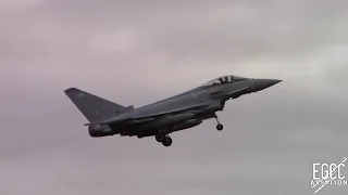 RAF Typhoon FGR4 Flypast at RAF Lakenheath