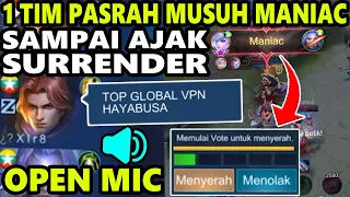 DI REMEHIN TIM MYANMAR PAKAI OPEN MIC ! HAYABUSA GUA DI KATAIN TOP GLOBAL VPN ! -  Mobile Legends