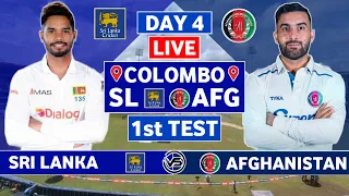 Sri Lanka vs Afghanistan 1st Test Day 4 Live Scores | SL vs AFG Only Test Live Scores & Commentary