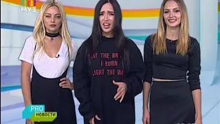 SEREBRO - Ведущие «PRO - Новостей» на Муз ТВ / Эфир 20.07.16.