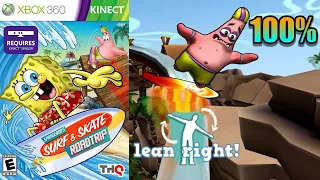 SpongeBob's Surf & Skate Roadtrip [86] 100% Xbox 360 Longplay