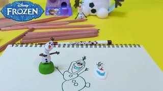 How To Draw Olaf From Frozen Step By Step