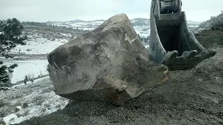 Rolling rock down hill