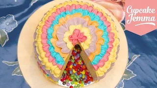 How to Make a Piñata Cake! | Cupcake Jemma