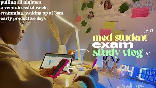 productive study vlog 📚 med student exams, finals week, 3am mornings, days in my life at uni