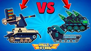 TANK FLAK VS TANK BATTERY! Which Tank is the Best? Hills of Steel