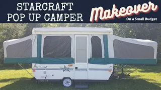 Camper Remodel Makeover on a SMALL BUDGET😍 Starcraft Pop up | Camping | Camper Redo | Before & After