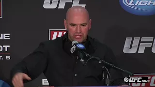 UFC on FoX  Dana Explains the Jeremy Stephens Situation