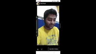 Arijit Singh Annocing his  official FB link old videos.