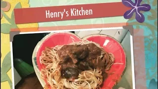 Henry's Kitchen 33- Valentine's Day Stroganoff for One