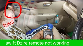 swift dzire senter lock remote not working remote Kam nahi Kar raha hai???