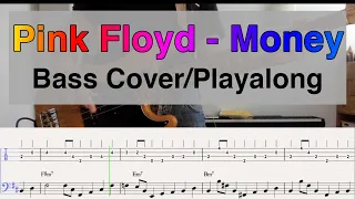 Pink Floyd - Money - Bass Cover and Playalong with Notation and Tab