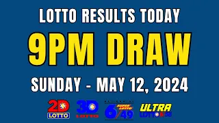 PCSO Lotto Result Today Live 9PM Draw May 12, 2024 (Sunday) Ez2 | Swertres |  6/49 6/58 Lotto