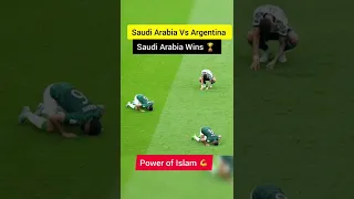 Saudi Arabia wins 🏆 with Argentina