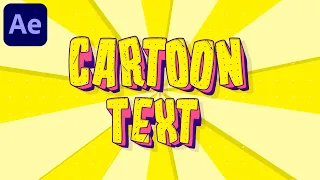 Create Cartoon Text Animation in After Effects- After Effects Tutorial | No Plugins Required