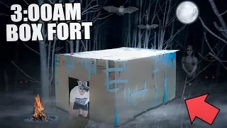 3:00 AM BOX FORT CHALLENGE!! 😱 (EXTREMELY SCARY)