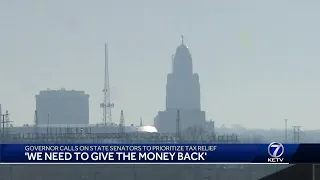 Governor calls on state senators to prioritize tax relief