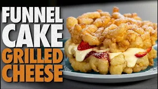 Funnel Cake Grilled Cheese Recipe | Mythical Kitchen
