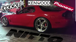 Mazda rx7 fd gets Nitto tires and sound system [ Awesome ]