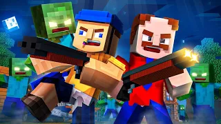 Can we Survive THE ZOMBIE HORDE IN MINECRAFT!?