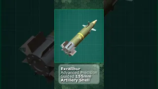 Excalibur Advanced Precision Guided 155mm Artillery Shell #shorts