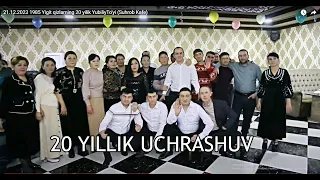 1985-YILGI YIGIT  QIZLARNING  20 YILLIK UCHRASHUVI.21.12.2023 .(Suhrob Kafe)