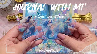 ASMR Journaling (Under The Sea) with Stationery Haul ft @estarcase