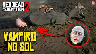 RED DEAD REDEMPTION 2 - LEVEI O VAMPIRO PARA TOMAR SOL E EM FRENTE AO ESPELHO || O QUE ACONTECE?