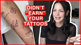 She gets HATE for her Patchwork Tattoo Sleeve !??