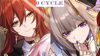 Herta and Himeko 0 cycle Pure Fiction like it's nothing