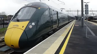 GWR 9 car IET 800315 leaving Didcot Parkway for London Paddington - 22/2/20