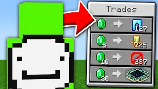 Minecraft, But YouTubers Trade OP Items...