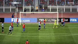 FIFA 15. Кубок Америки 2015. 1/4 финала. Чили - Уругвай. 2-й тайм.