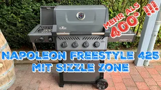 NAPOLEON FREESTYLE 425 mit SIZZLE ZONE - Ein Gasgrill mit über 400° für unter 900€