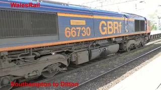 Freight Container traffic Stafford Station 16th April 2024