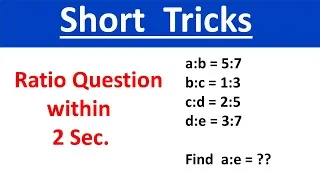 Ratio and Proportion Solve within 2 sec | Short Tricks | #speedupeducation