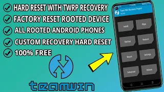 Hard Reset Android Dengan Mode Pemulihan TWRP | Cara Menyetel Ulang Ponsel Berakar Pabrik