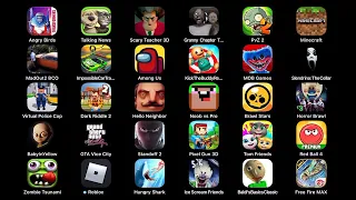 Brawl Stars - Impossible Car Tracks 3D - PvZ 2 - Hello Neighbor - Red Ball 4 - Among Us