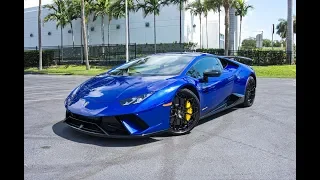 Lamborghini Huracan Performante Start Up Amazing Sound Interior Exterior at Lamborghini Miami