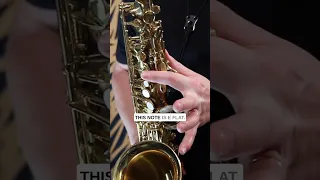 Palm Key Finger Placement On Sax #saxlessons #altosax #saxophone