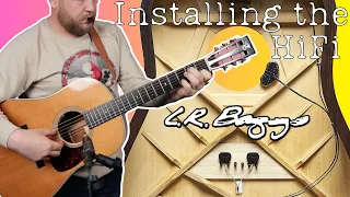 Installing the LR Baggs HiFi Pickup in my Santa Cruz D12