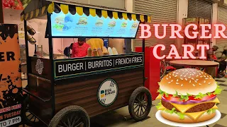 BURGER & FRIES CART | बर्गर स्टाल | Swastik Art 8130583795