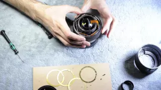 Repair timelapse : Nikkor AF-S 28-70/2.8 Zoom, stuck focus ring