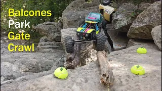 Group RC Crawl at Balcones Park, Austin TX. Friendly gate play on the dry waterfall.